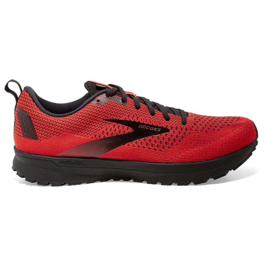 Brooks Mens Running Shoes Nz - Revel 4 Red/Black ( NWVGL0968 )